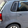 VW Polo MK4 2 x Carbon Style Rear Window Louver Covers (2001-2009)