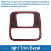 Honda N-BOX (2023) Carbon Fiber Black Front Row Light Trim Bezel