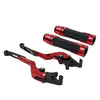 Kawasaki Z900RS Red Extendable Brake Clutch Levers & Handlebar Grips (2018-2023)