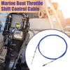 Make Model 400cm Marine Throttle Control Cable Blue with Fastening Head