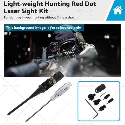 .22 to .50 Caliber Rifles Hunting Red Dot Laser Bore Sight