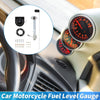 Car Boat RV Motorcycle 52mm Fuel Level Gauge Black Housing Black Dial