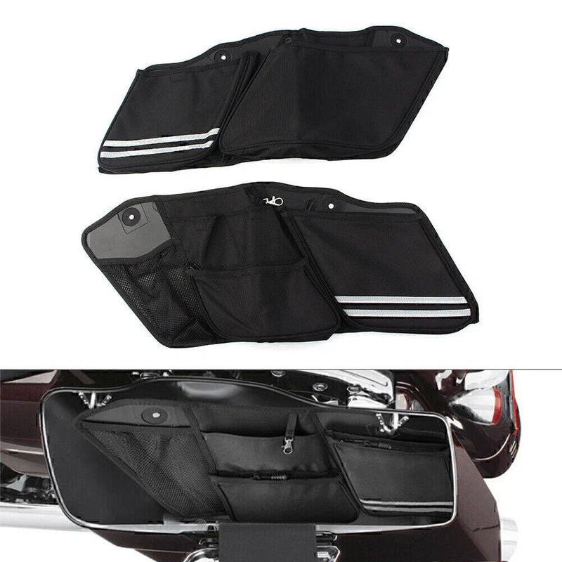 Harley Touring Road King FLTR FLHX Black Saddlebag Liners (2014-2020)