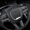 Carbon Fiber Steering Wheel Remote Control Lower Trim Fits Challenger 2015-2019