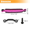 Jeep Wrangler JK JL (2018-2023) Black Pink Car Door Limiting Straps Set