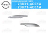 Nissan Rogue 2 x Front Roof Rack Cap End LH RH (2014–2020)