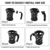 Harley Universal Handlebar Cup Holder with Mesh Basket