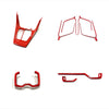 Toyota RAV4 8x Glossy Red Interior Accessories Cover Trim (2019–2024)