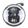 Jeep Wrangler JK LJ TJ CJ 7" Round LED Headlights (2007-2018)