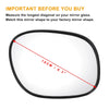 Toyota RAV4 Right Side White Mirror Glass w/ Back Non-heated (1994-2000)