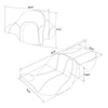 Harley Electra Glide Black Gel Seat Backrest Pad (2014-2023)