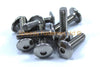 Motorcycle 10x Stainless Steel Motorcycle Fairing Screws m6 x 25mm Pan Mushroom Head