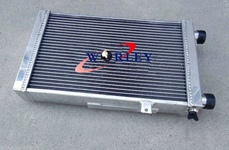 Lotus Europa Coupe 3 Row Aluminum Radiator + Fans (1966-1976)