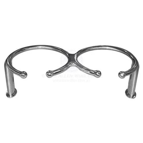 Caravan / Boat / RV / Camper Trailer Double Stainless Steel Drink Holder