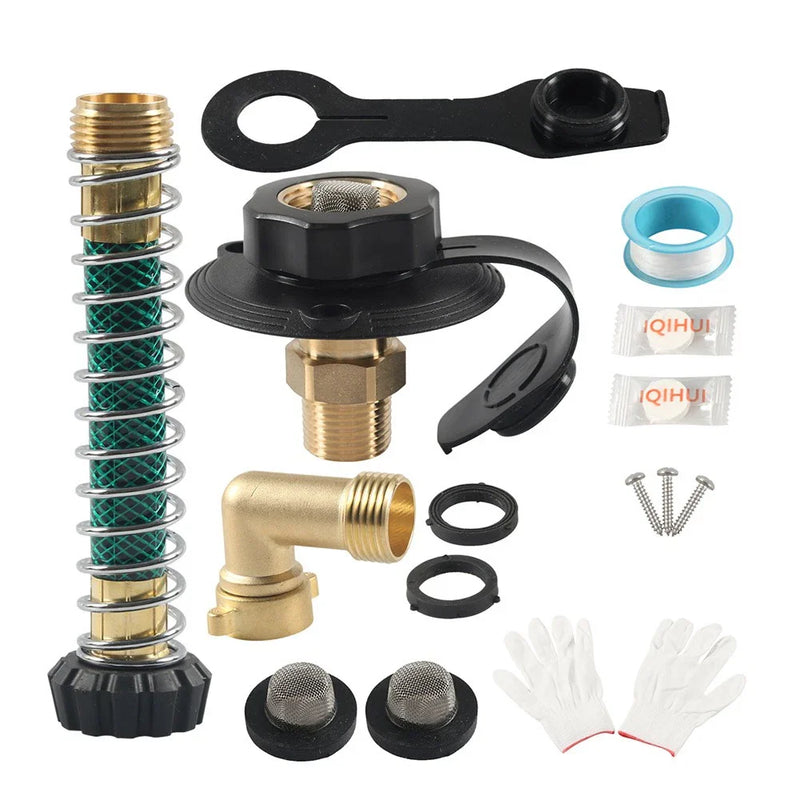 RV City Water Fill Inlet Kit with Check Valve