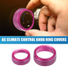 Dodge Durango 2014-2020 - Set of 3 Pink AC Radio Switch Knob Cover Decals