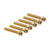Motorcycle Bike 6 x M8x45mm Titanium Torx Head Flange Screws
