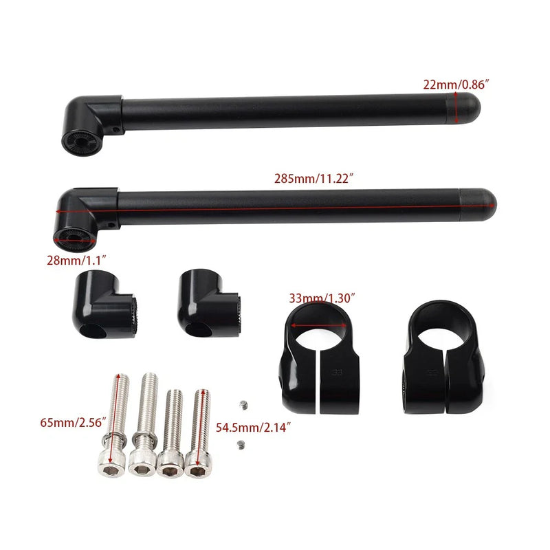 Universal Motorcycles 33MM Cafe Racer 7/8" Clip-On Handlebar