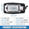 Mazda White LED License Plate Light Assembly