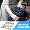 2 x 50x50cm Motorcycle Cargo Net Thick Netting with 8 Hooks Black