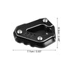 BMW S1000RR 1 Set Aluminum Black Motorcycle Kickstand Pad (2019 - 2023)