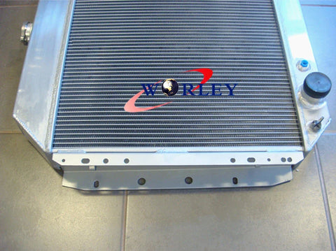 Ford F100 F150 F250 F350 Bronco 3 Row Aluminum Radiator + Fan (67-81)