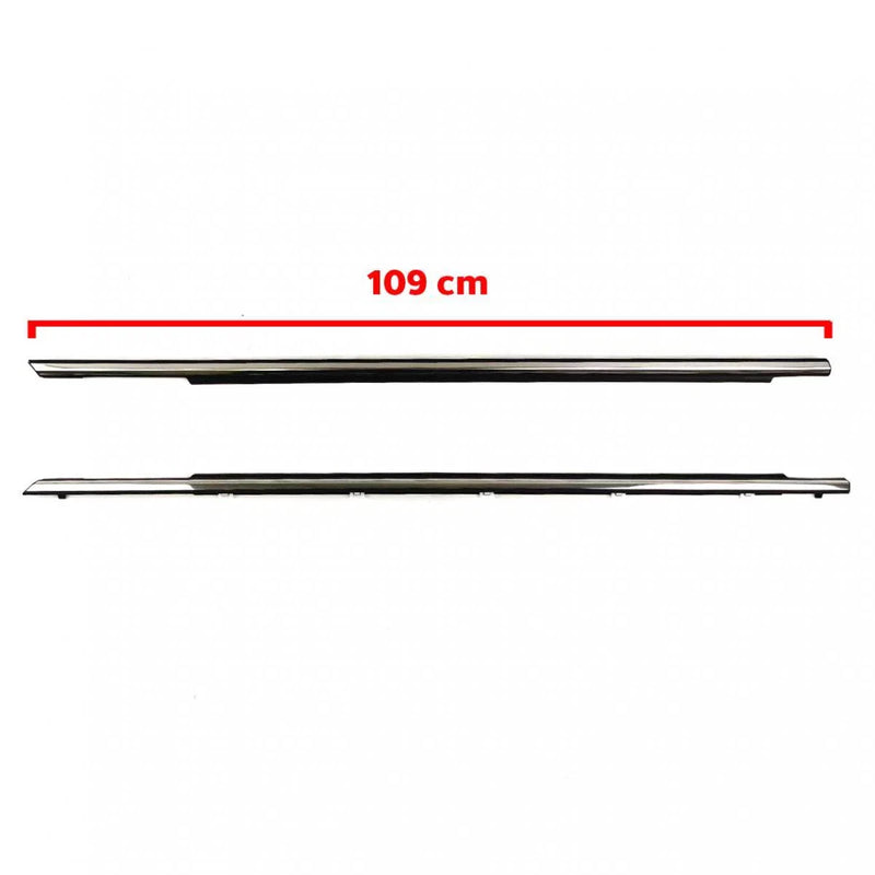 Outer Weatherstip Door Belt Front Pair Chrome Fits Toyota Camry 4D 2002-06 D09