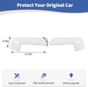 GMC Sierra, Chevrolet Silverado 2019-2024 White Side Mirror Cover Cap