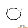 Harley Sportster XL883 XL1200 2M Black Stainless Clutch Cable (1996-2015)