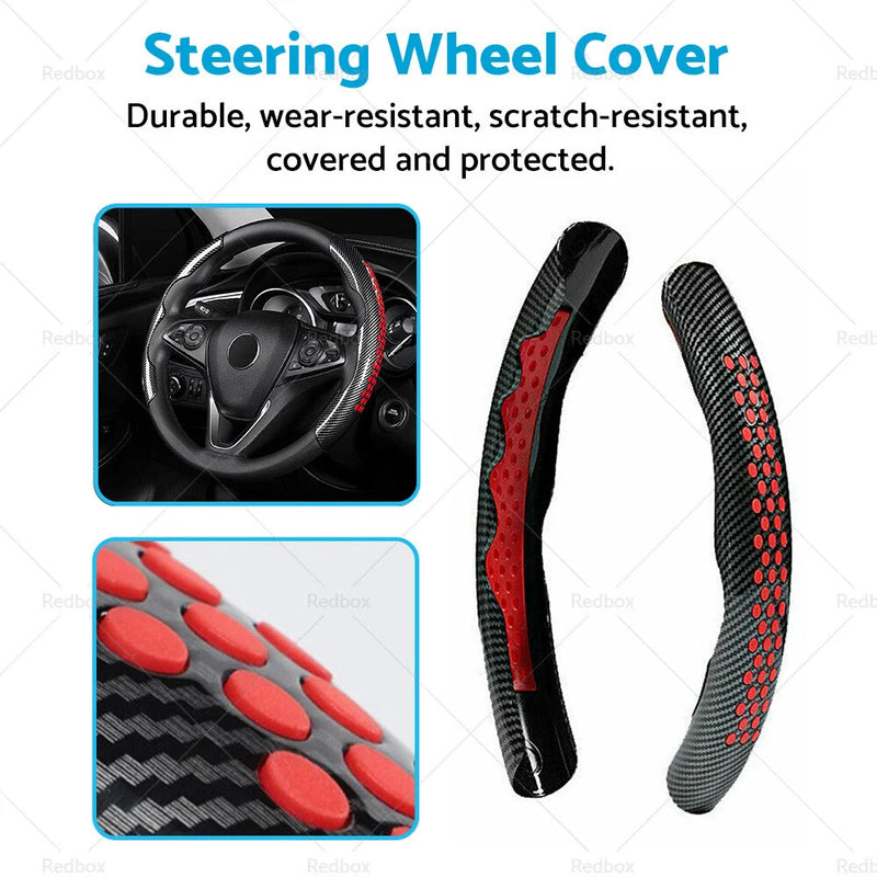 Universal Cars Carbon Fiber Steering Wheel Booster Cover