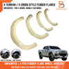 Isuzu D-Max Crew Cab Ute Unpainted X-Terrian Style Fender Flares (2024-2025)