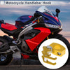 Make Model Square Fingerprint Motorcycle Hanging Hook 1 Pcs Gold Tone 72mm