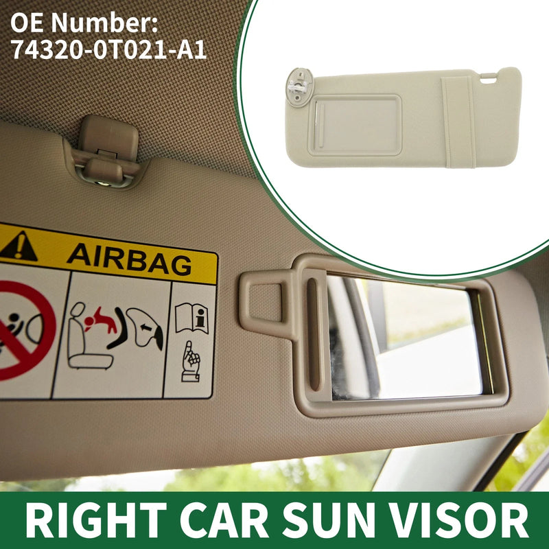 Toyota Venza Left Car Sun Visor (2009–2015)