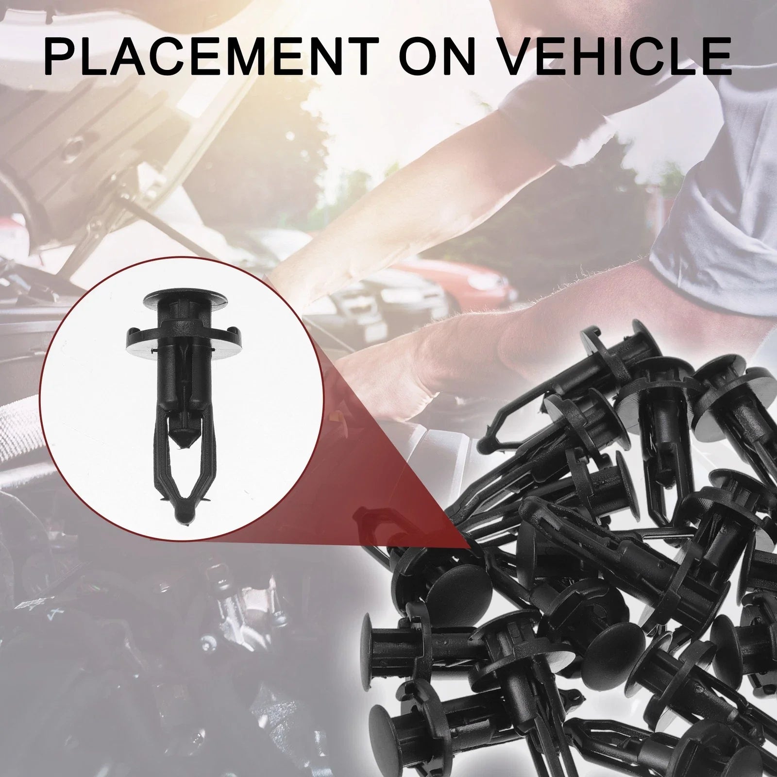 Car Front Fender Skirt Clips for Toyota 4Runner, Avalon (2010-2023) 25 Pcs