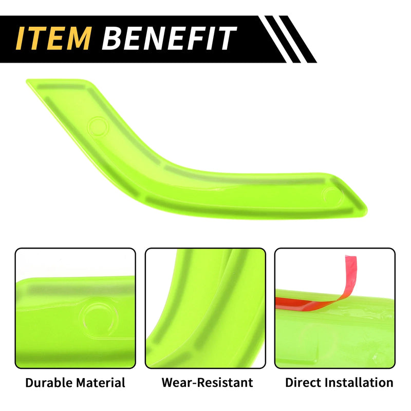 Jeep Wrangler Light Green Front Rear Door Handle Bezel Cover Trims (2007-2018)