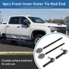 GMC Savana 1500 4x Front Inner Outer Tie Rod End Link (2003-2014)