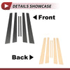 Mitsubishi Lancer 6 Pcs Door Pillar Window Trim (2008-2017)