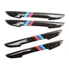 BMW 4 x Carbon Door Scratch Bumper Scuff Trim Stickers