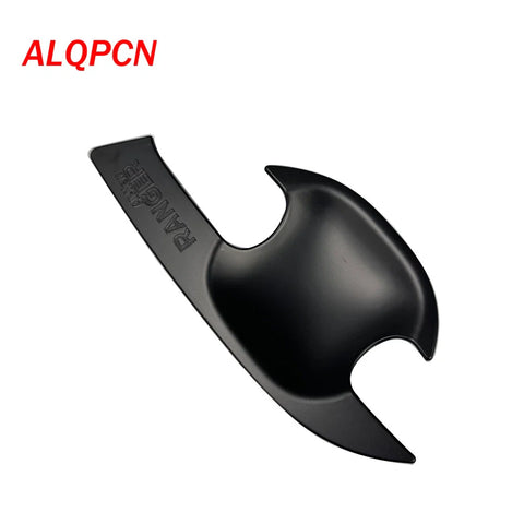 Ford Ranger 4 x Matte Black Outer Door Handle Bowl Covers (2012-2019)