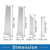 Ford Territory (2019-2021) Silver Tone 8 x Door Pillar Window Trim