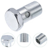2 x M22x1.5 49mm Hollow Screws with Washers, Metric Thread