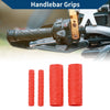Motorcycle 1 1/8” / 29mm Hand Grips Covers Kit Rubber Red