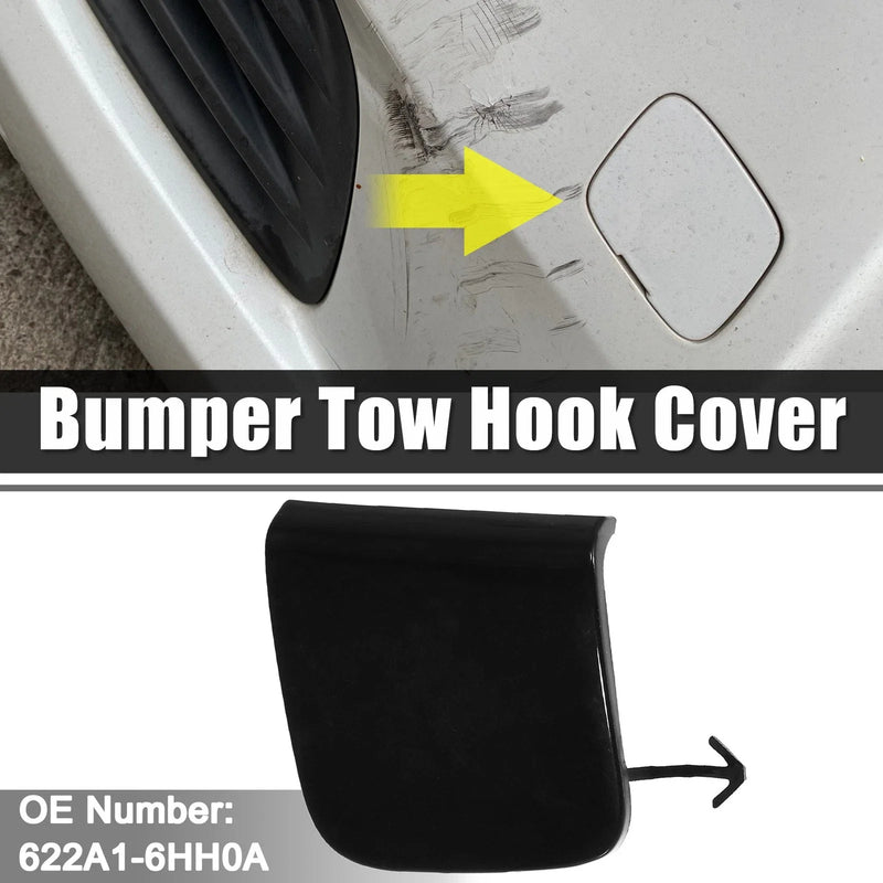 Infiniti Q50 Black Front Right Bumper Tow Eye Hook Cover Cap