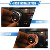 Ford Maverick (2022-2023) Orange 4 x Car AC Climate Control Knob Rings