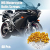 Motorcycles 40pcs M6 Hex Socket Head Bolts Screws Nuts