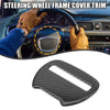 Dodge Challenger Carbon Fiber Pattern Black Steering Wheel Cover Trim