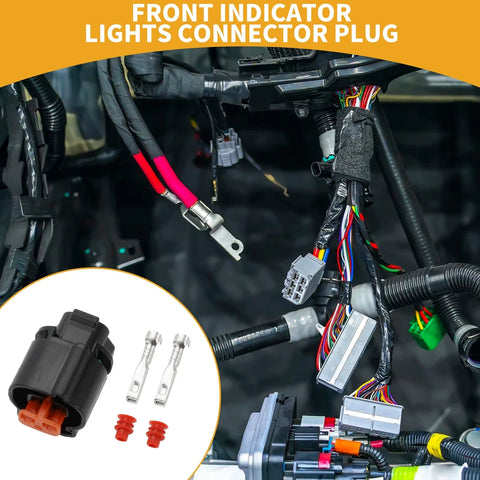Kawasaki 2 Pin Front Indicator Lights / 1 Set / Connector Plug
