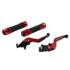 BMW S1000R S1000RR Red Extendable Brake Clutch Lever Grip Set (2010-2023)