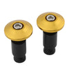 Motorcycle Dirt Bike - Gold 7/8'' Handlebar Grips Caps