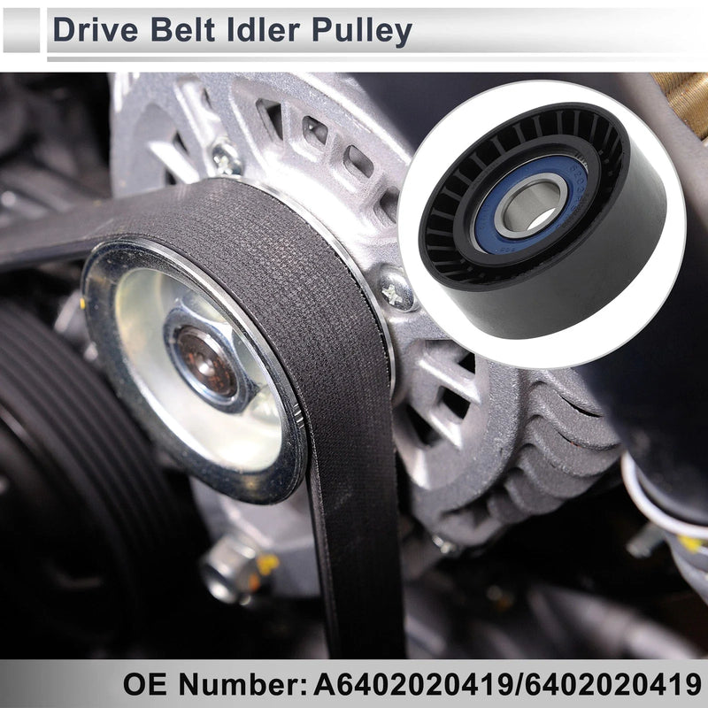 Mercedes-Benz A-Class (1997-2001) Black Drive Belt Idler Pulley
